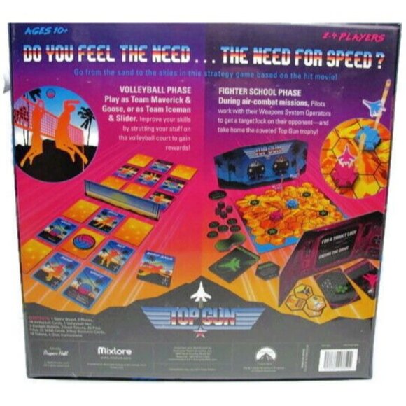 New Sealed Top Gun Strategy Board Game Volley Ball or Fighter Phase 2-4 Players - Picture 2 of 4